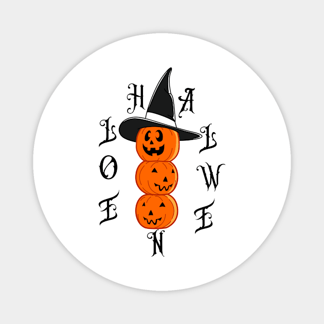 Halloween pumpkin faces Magnet by TotaSaid